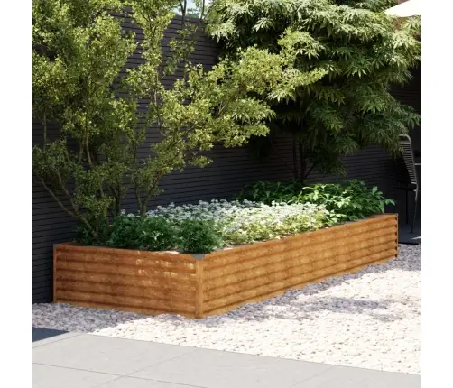 Aukštas Sodo Lovelis, 291X100X36cm Corten Plienas