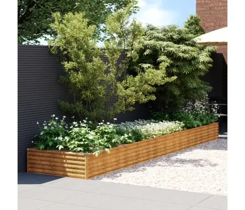 Aukštas Sodo Lovelis, 482X100X36cm Corten Plienas