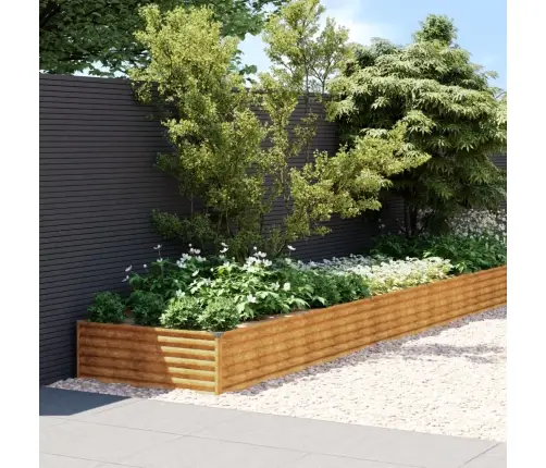 Taimekast, 960X100X36 cm Corten-Teras