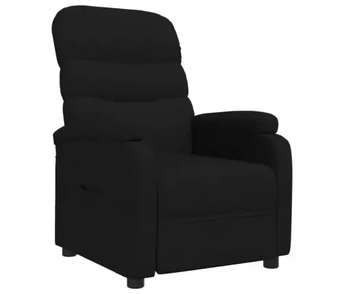 Atpūtas Krēsls, Atgāžams, Melns Audums Vidaxl