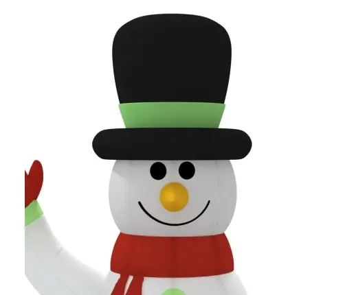 Pripučiama Sniego Senių Šeima Su Led Lemputėmis, 500Cm