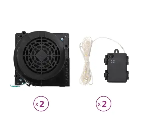 Pripučiama Sniego Senių Šeima Su Led Lemputėmis, 500Cm