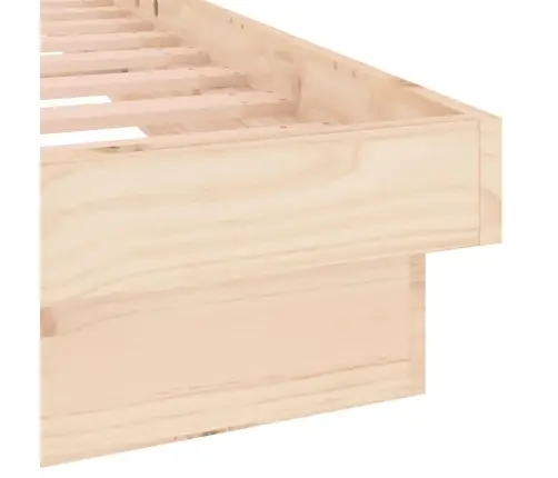 Gultas Rāmis, Led, 180X200 Cm, Super King Izmērs, Masīvkoks Vidaxl