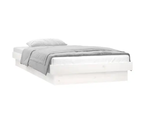 Lovos Rėmas Su Led, Baltas, 75X190cm Mediena, Vienvietis