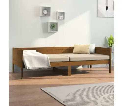 Dīvāngulta, Medus Brūna, Priedes Masīvkoks, 90X190 Cm Vidaxl