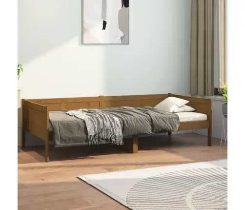 Dīvāngulta, Medus Brūna, Priedes Masīvkoks, 90X190 Cm Vidaxl