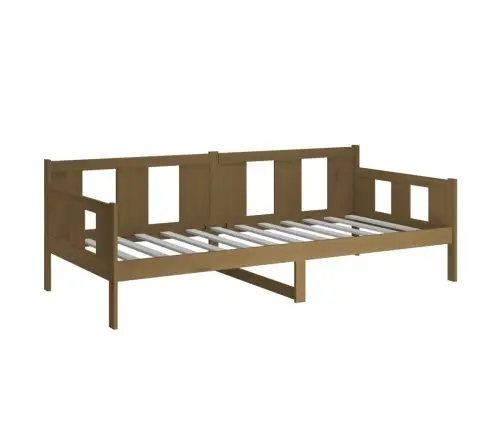 Lova, Medaus Rudos Spalvos, 90X200cm Pušies Medienos Masyvas