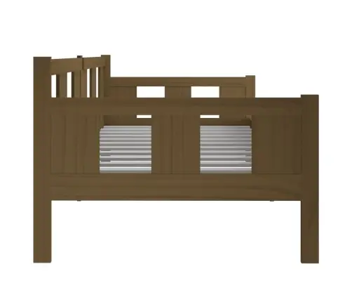 Lova, Medaus Rudos Spalvos, 90X200cm Pušies Medienos Masyvas