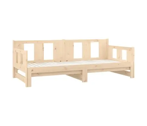 Väljatõmmatav Päevavoodi, Täismännipuit, 2 X (90X200) Cm