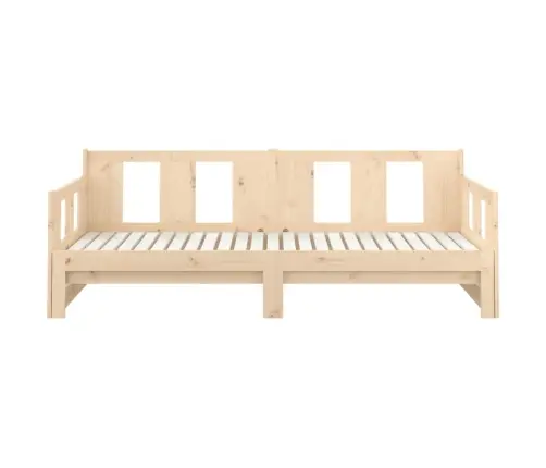 Väljatõmmatav Päevavoodi, Täismännipuit, 2 X (90X200) Cm