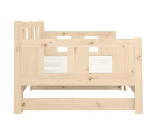 Väljatõmmatav Päevavoodi, Täismännipuit, 2 X (90X200) Cm