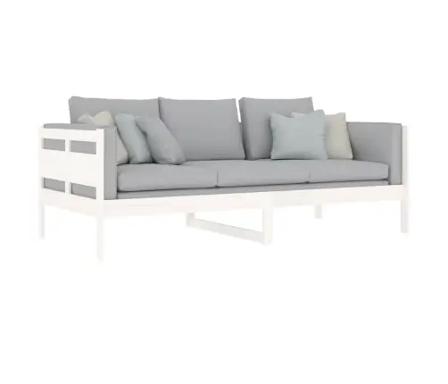 Dīvāngulta, Balta, Priedes Masīvkoks, 90X200 Cm Vidaxl