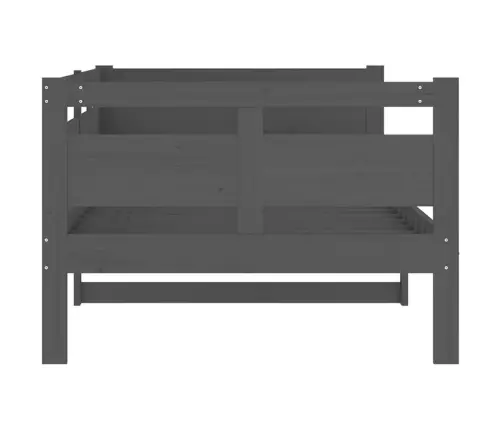 Dīvāngulta, Pelēka, Priedes Masīvkoks, 90X200 Cm Vidaxl