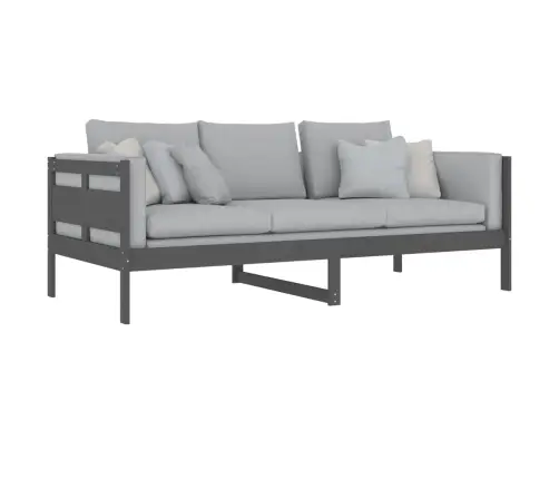 Dīvāngulta, Pelēka, Priedes Masīvkoks, 90X200 Cm Vidaxl