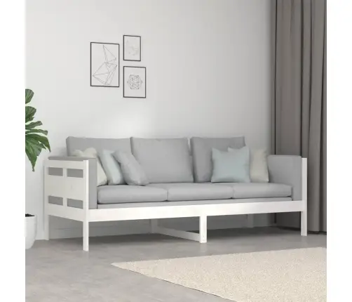 Dīvāngulta, Balta, Priedes Masīvkoks, 80X200 Cm Vidaxl