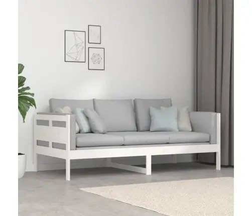 Päevavoodi, Valge, Männipuit, 90 X 190 Cm