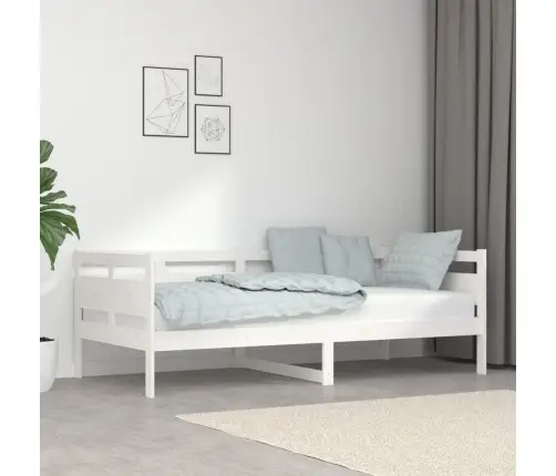 Päevavoodi, Valge, Männipuit, 90 X 190 Cm