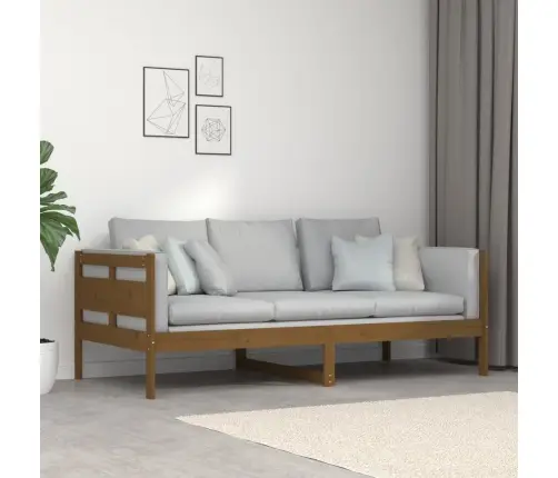 Dīvāngulta, Medus Brūna, Priedes Masīvkoks, 90X190 Cm Vidaxl