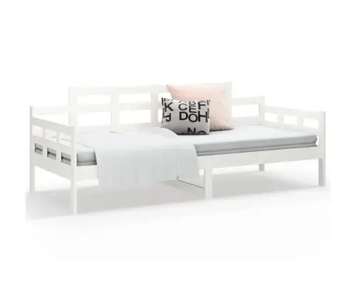 Dīvāngulta, Balta, Priedes Masīvkoks, 90X190 Cm Vidaxl