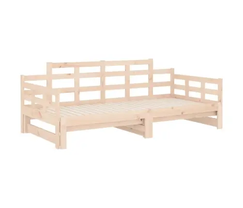 Ištraukiama Lova, 2X(80X200)cm Pušies Medienos Masyvas