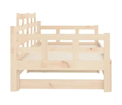 Ištraukiama Lova, 2X(80X200)cm Pušies Medienos Masyvas