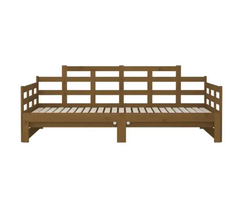 Väljatõmmatav Päevavoodi, Meepruun, Männipuit, 2 X (90X190) Cm