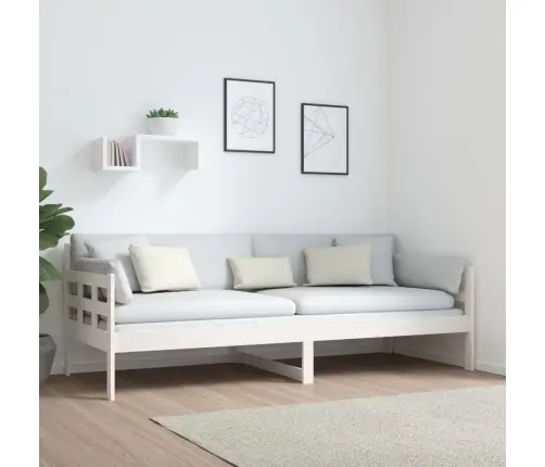 Dīvāngulta, Balta, Priedes Masīvkoks, 80X200 Cm Vidaxl