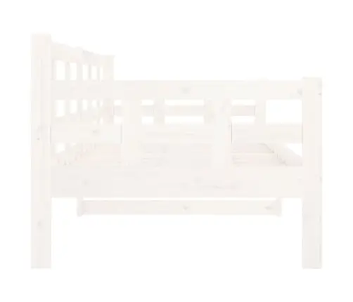 Dīvāngulta, Balta, Priedes Masīvkoks, 80X200 Cm Vidaxl