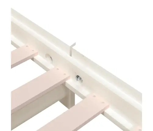 Virnastatav Voodi, Valge, 80 X 200 cm Männipuit