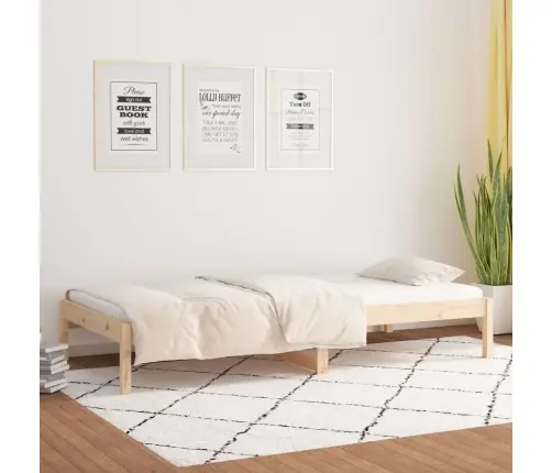 Gulta Bez Matrača, 90X200 Cm, Priedes Masīvkoks Vidaxl