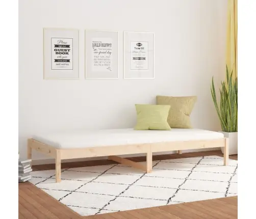 Gulta, 90X190 Cm, Vienvietīga, Priedes Masīvkoks Vidaxl Gulta, 90X190 Cm, Vienvietīga, Priedes Masīvkoks Vidaxl