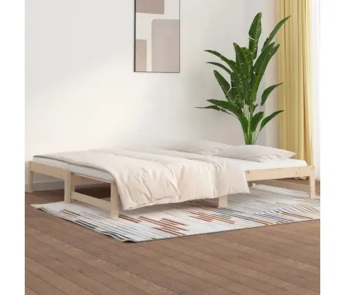 Väljatõmmatav Päevavoodi, 2 X (90X190) Cm Männipuit