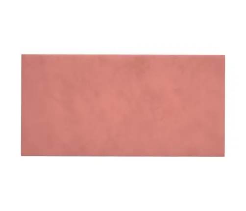 Seinapaneelid 12 Tk, Roosa, 60 X 30 cm Samet, 2,16 M²