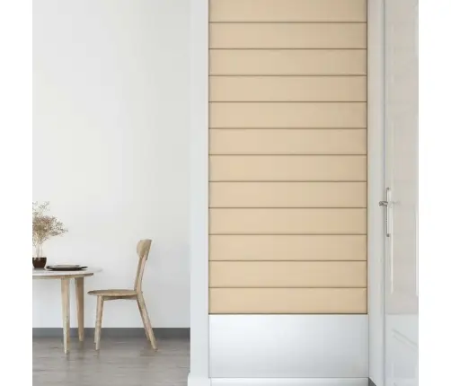 Seinapaneelid 12 Tk, Kreemjas, 90 X 15 cm Kangas, 1,62 M²