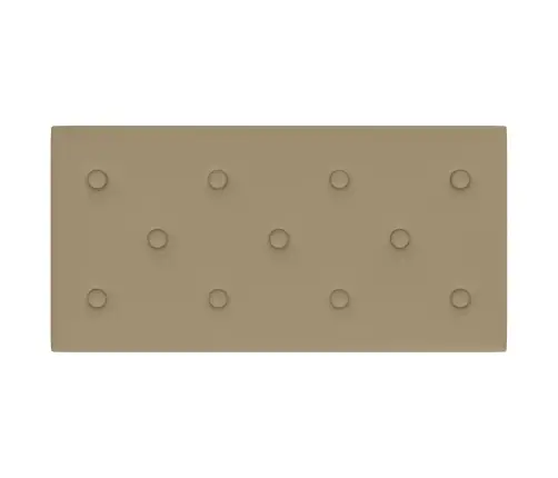 Sienas Paneļi, 12 Gab., Kapučīno Krāsa, 60X30 Cm, Mākslīgā Āda Vidaxl