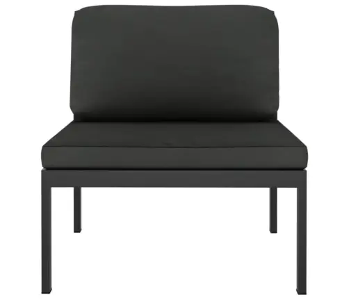 Sodo Komplektas Su Pagalvėlėmis, 6 Dalių, Antracito, Aliuminis