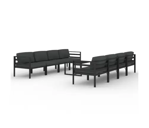 9-Osaline Aiadiivanikomplekt Patjadega, Alumiinium, Antratsiit