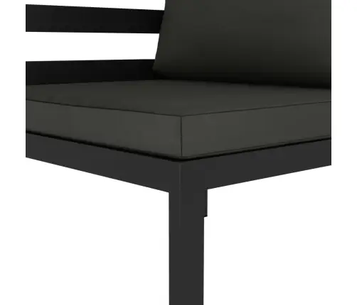 8-Daļīgs Dārza Atpūtas Mēbeļu Komplekts Ar Matračiem, Alumīnijs Vidaxl