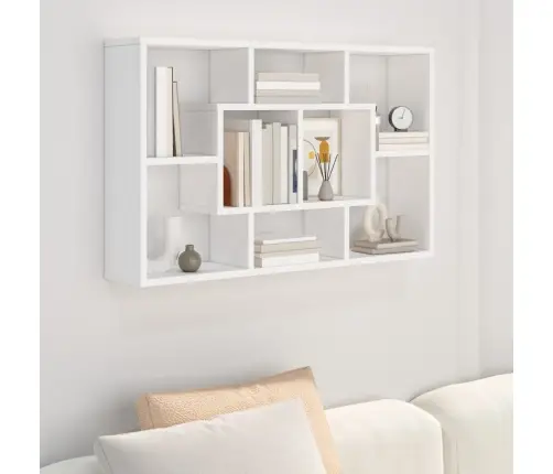 Seinariiul, Valge, 85 X 16 X 52,5 cm Tehispuit