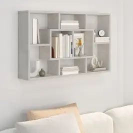 Sienas Plaukts, Betona Pelēks, 85X16X52,5 Cm, Inženierijas Koks Vidaxl Sienas Plaukts, Betona Pelēks, 85X16X52,5 Cm, Inženierijas Koks Vidaxl