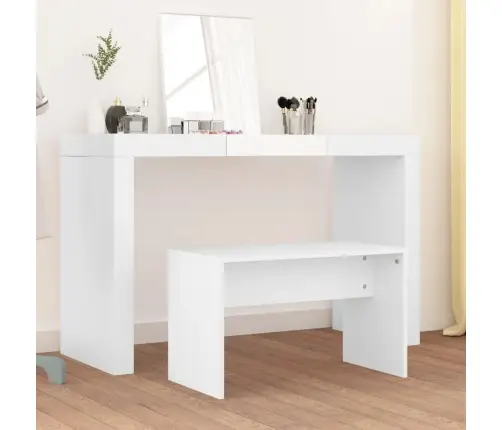 Spoguļgaldiņa Sols, Balts, 70X35X45 Cm, Inženierijas Koks Vidaxl