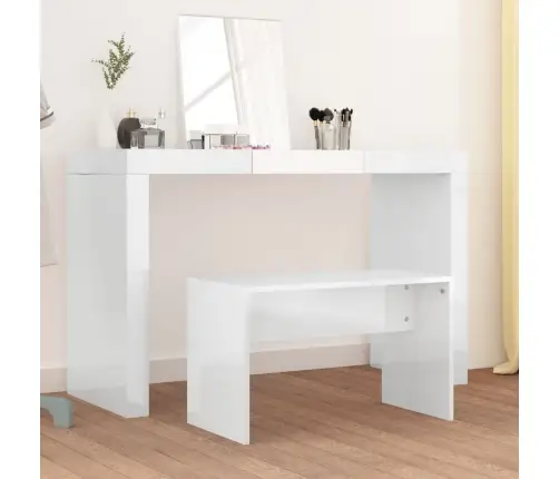 Spoguļgaldiņa Sols, Balts, 70X35X45 Cm, Inženierijas Koks Vidaxl