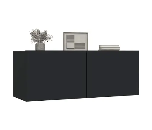 Tv Skapīši, 2 Gab., 80X30X30 Cm, Inženierijas Koks, Melni Vidaxl Tv Skapīši, 2 Gab., 80X30X30 Cm, Inženierijas Koks, Melni Vidaxl