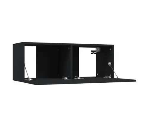 Tv Skapīši, 2 Gab., 80X30X30 Cm, Inženierijas Koks, Melni Vidaxl Tv Skapīši, 2 Gab., 80X30X30 Cm, Inženierijas Koks, Melni Vidaxl