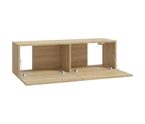 Tv Skapīši, 2 Gab., Ozolkoka, 100X30X30 Cm, Inženierijas Koks Vidaxl