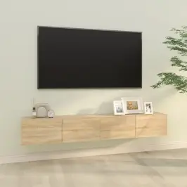 Tv Skapīši, 2 Gab., Ozolkoka, 100X30X30 Cm, Inženierijas Koks Vidaxl