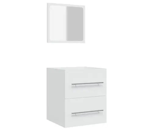 Peegliga Vannitoakapp, Valge, 41 X 38,5 X 48 Cm