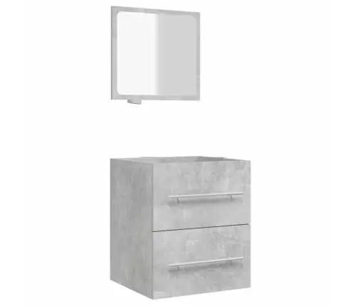 Peegliga Vannitoakapp, Betoonhall, 41 X 38,5 X 48 Cm