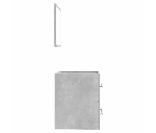 Peegliga Vannitoakapp, Betoonhall, 41 X 38,5 X 48 Cm