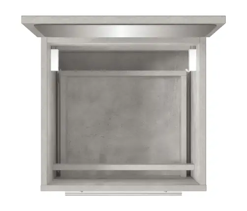 Peegliga Vannitoakapp, Betoonhall, 41 X 38,5 X 48 Cm